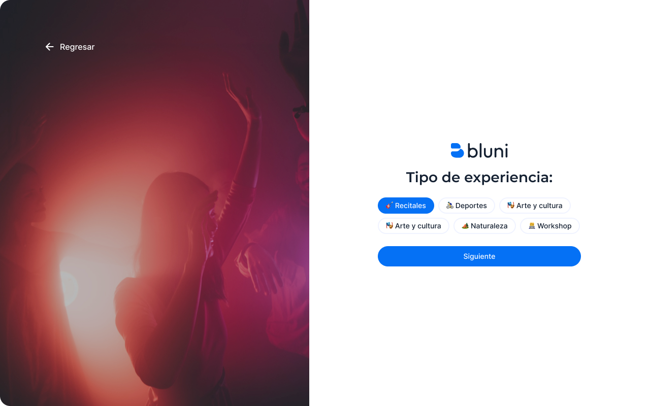 Bluni MVP UI